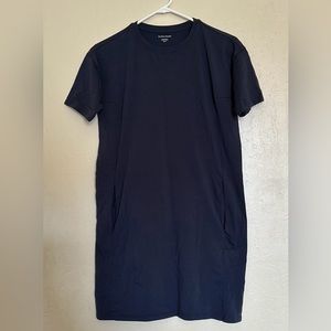 Eileen Fisher Traceable Organic Cotton Jersey Dress Small T Shirt Short Sleeve